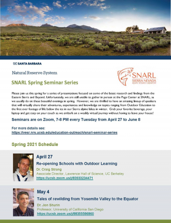 2021 SNARL Spring Seminar Series